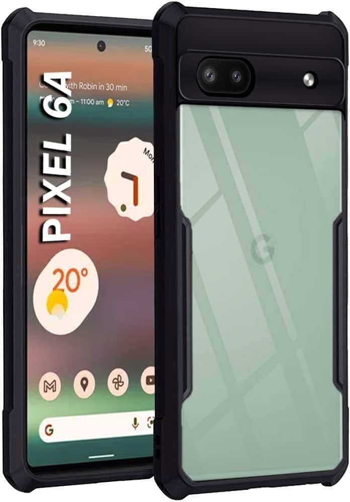 PLUGTECH Slim Shockproof Case | Matte Black Soft | Drop Protection | Precise Cutouts | Premium Mobile Cover for Google Pixel 6A