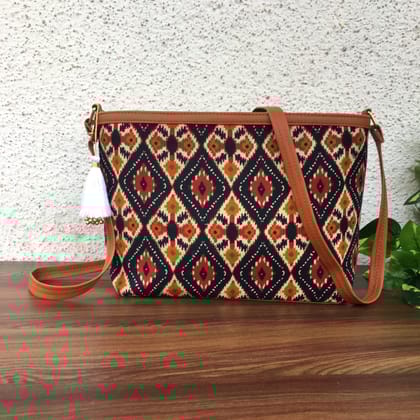 Minsk - 3 zip- Big size - Sling Bag -4 Tone Blue