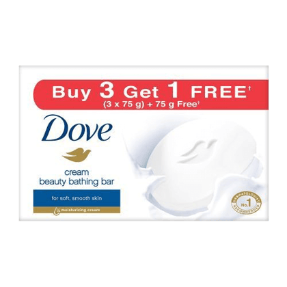 Dove Bathing Soap Cream Beauty 3 x 75g