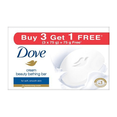 Dove Bathing Soap Cream Beauty 3 x 75g