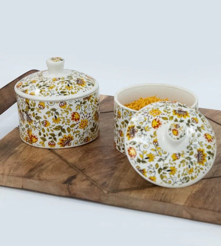 Handcrafted Ceramic Chutney & Pickle Holders - Pack of 2