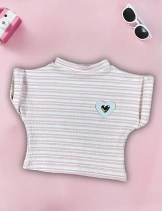 Girl’s Imported T-shirt [GT-511] (1-11Years)-6-7Y (Size - 28) / White / Imported