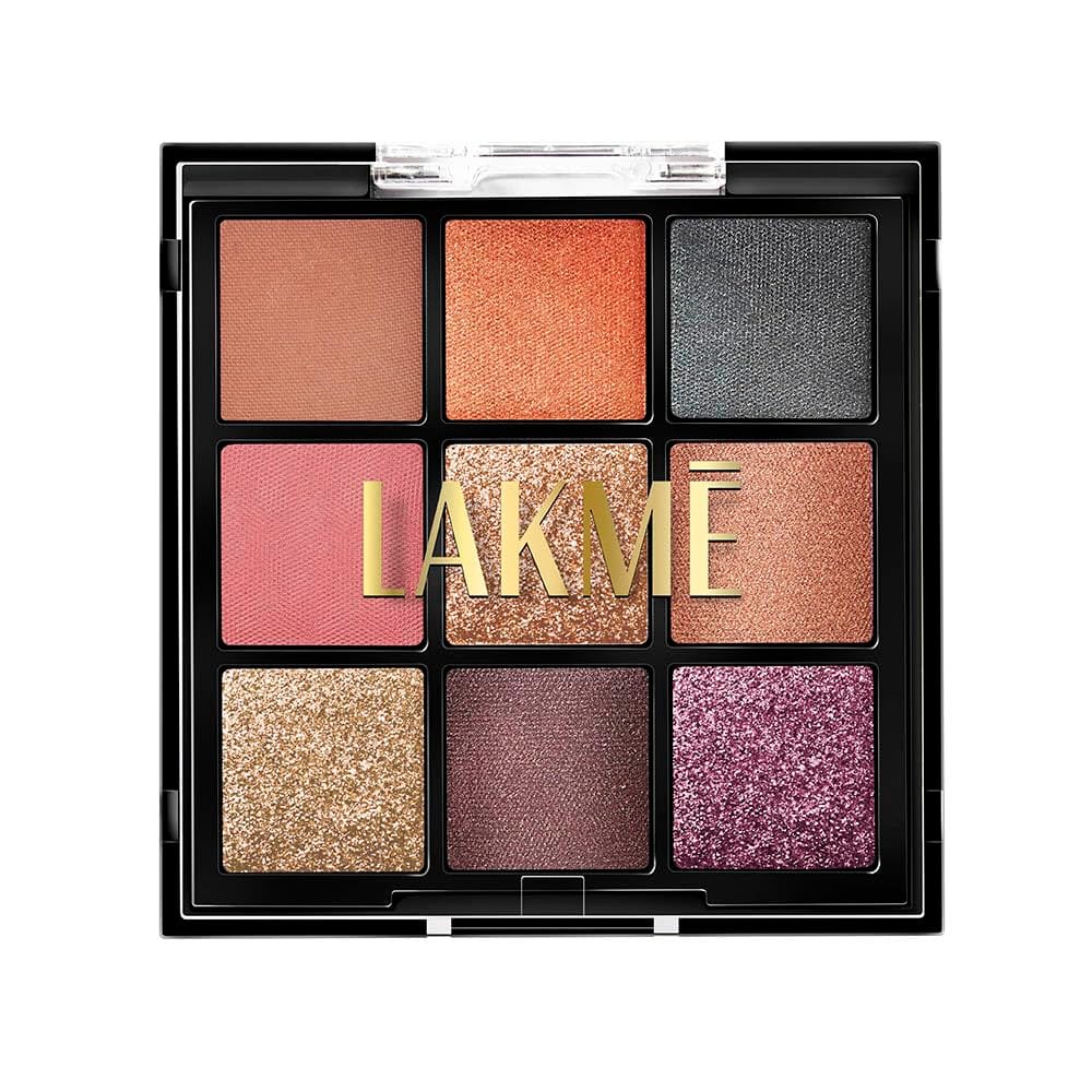 LAKM 9 in 1 Eyeshadow Powder EveningGlam 11.7g - Matte, Shimmer and Metallic LAKM 9 in 1 Eyeshadow Powder EveningGlam 11.7g - Matte, Shimmer and Metallic - Evening Glam / 11.7 g (Pack of 1)