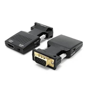 VGA (M) To HDMI (F) Converter With Audio for PC, Monitor HDTV Laptop, Projector