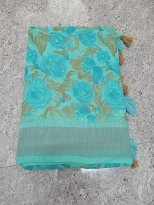 Elegant Gold Embroidered Silk Saree