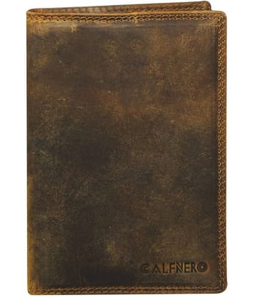 Calfnero Leather Tan Passport Holder