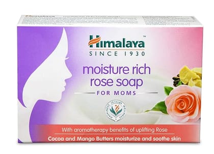 Himalaya Moisture Rich Rose Soap - For Moms, 75 G