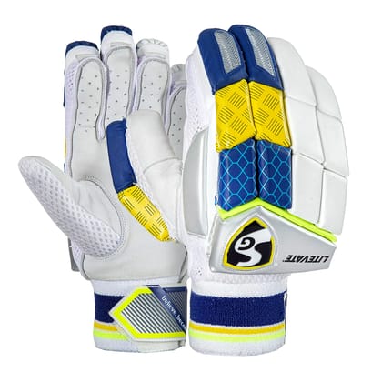 SG Litevate Batting Gloves High Quality Leather Palm (Size - BOYS LH, Packing - 1 pair) by Total Sporting And Fitness Solutions Pvt Ltd