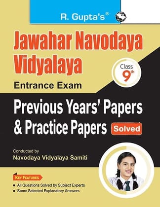 Jawahar Navodaya Vidyalaya (Class 9th) Entrance Exam - Previous Years' Papers & Practice Papers (Solved) [Apr 22, 2025] RPH Editorial Board