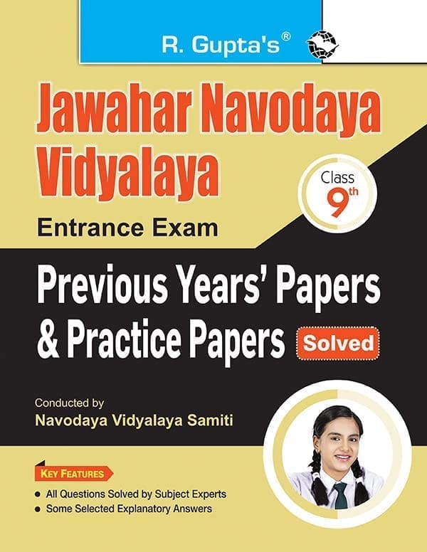 Jawahar Navodaya Vidyalaya (Class 9th) Entrance Exam - Previous Years' Papers & Practice Papers (Solved) [Apr 22, 2025] RPH Editorial Board