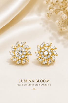 Lumina Bloom Gold Earrings