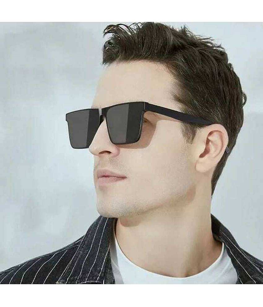 Dyana Core Black Square Sunglasses ( Pack of 1 )