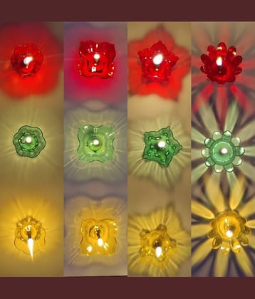 NCMART Plastic Diwali Diya - Pack of 12