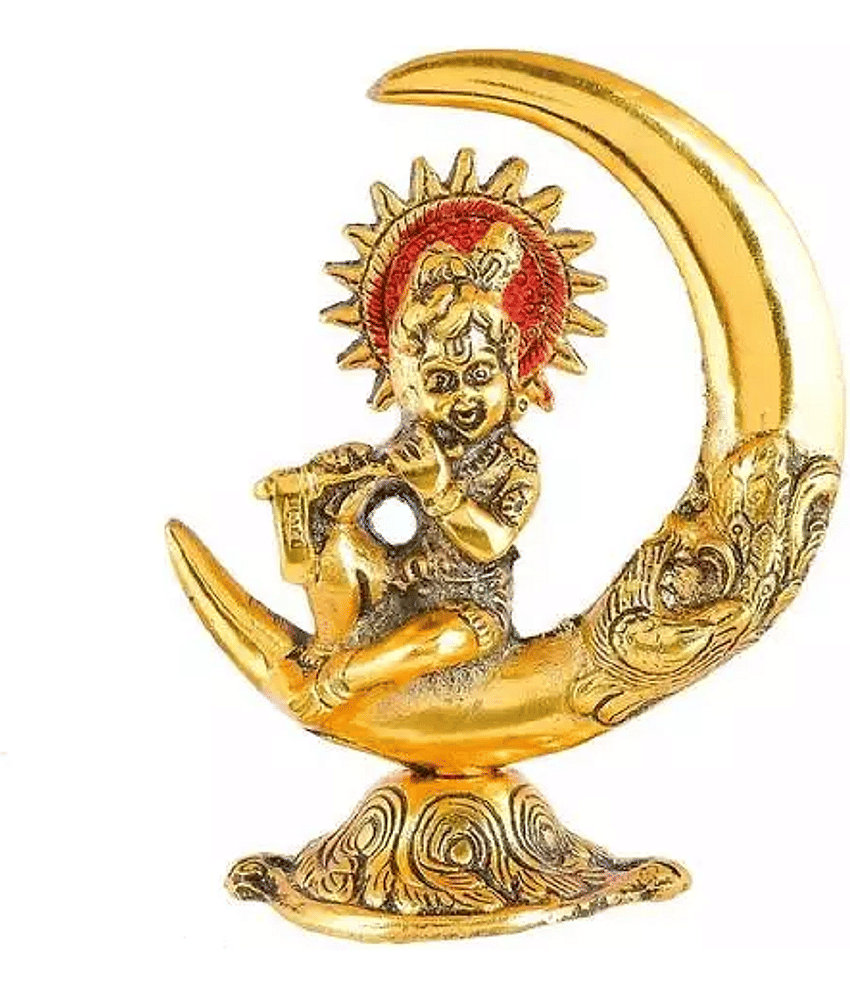 PAYSTORE - Alloy Lord Krishna God Idol Showpiece ( 10 cm )