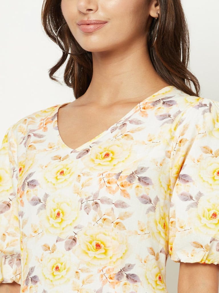 Blossoming Linen Maxi Dress