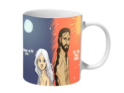 Multicolor Game Of Thrones My Sun And Stars The Moon Of My Life Art Ceramic Mug