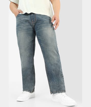 Urbano Plus Regular Fit Washed Men's Jeans - Blue ( Pack of 1 )