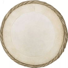 Professional Quality Dholak Dholki Goatskin Bayan Drum Gajra Bass Head Skin