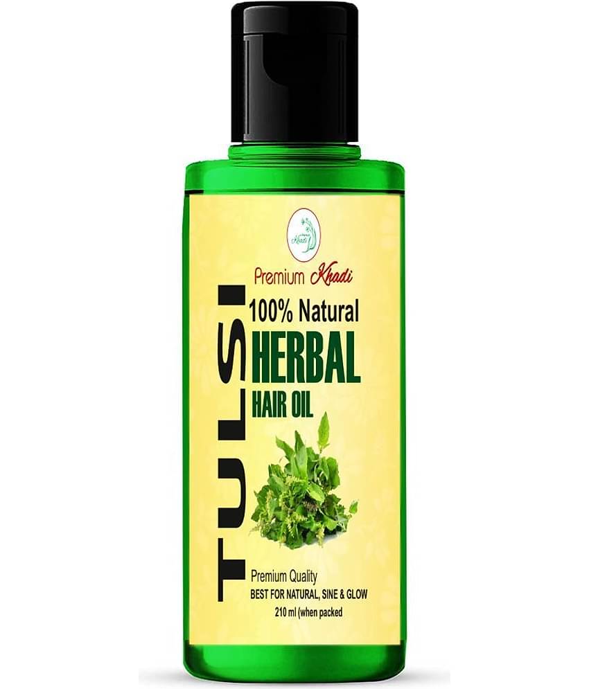 Premium Khadi Herbal Tulsi Hair Oil 210 ml