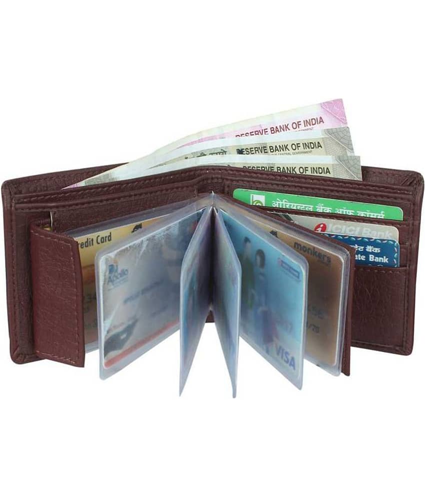 Loopa - Brown PU Men's Money Clipper ( Pack of 1 )