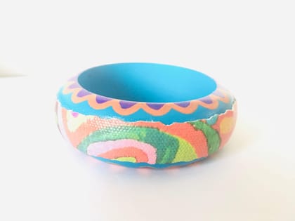 A Quirky Affair -bright blue Bangle