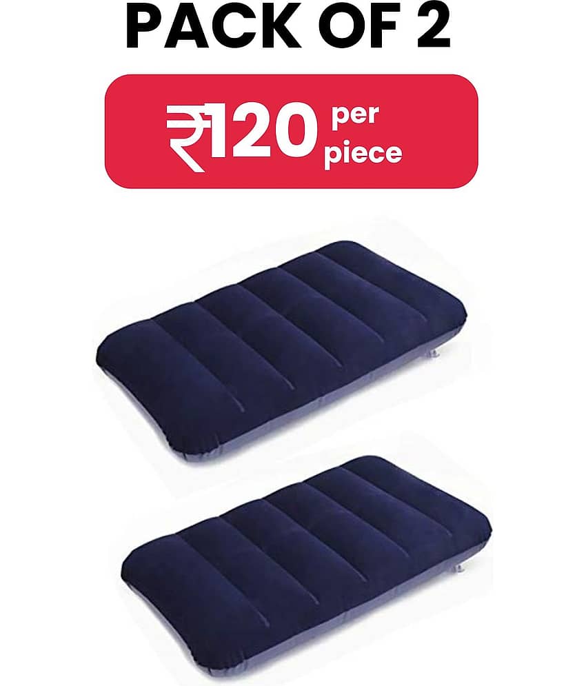 Air inflatable Travel Tourist Neck Pillow ,Ultralight, Portable (Pack of 2)