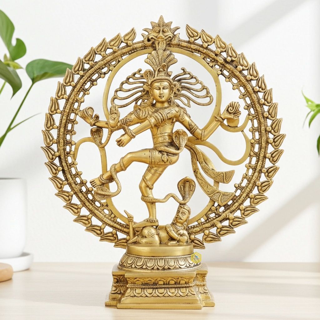 Brass Showpiece Nataraja, Natraja God Idol Statue, Height : 23.5 Inch (BSMAS1069 N)