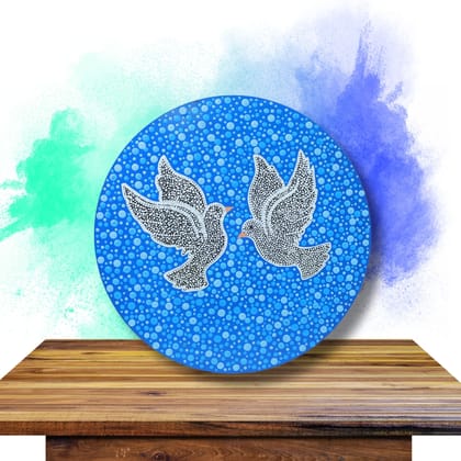 Wall hanging Décor Plate Circular 1 Each [33X1X33 cm]