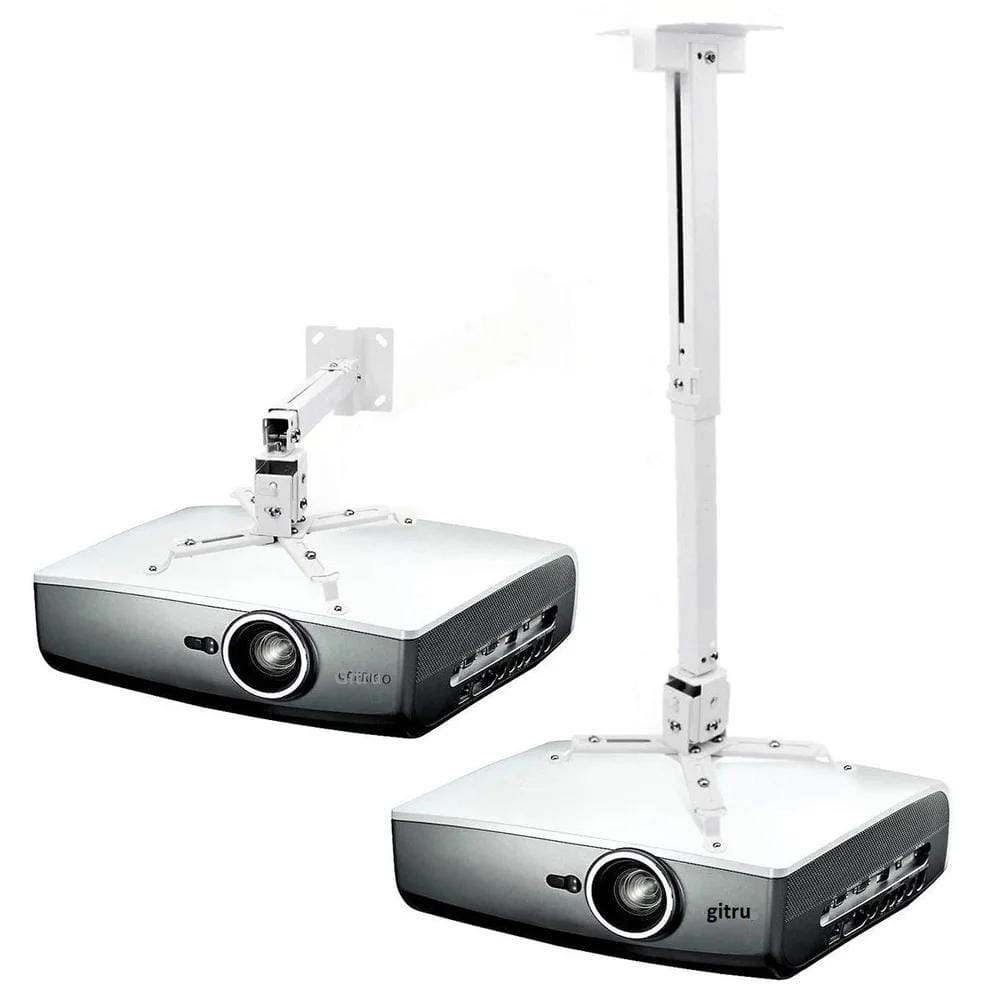 Projector Ceiling Stand | Adjustable Projector Ceiling and Wall Mount Kit Bracket Stand with Tilt Option