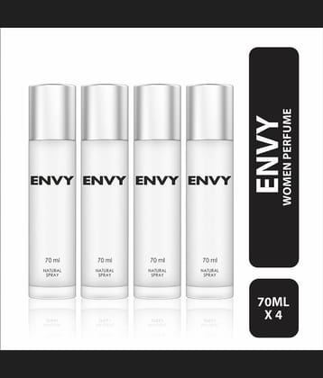 Envy Natural Spray Perfume Premium & Long Lasting Eau de Parfum - For Women 70 ml (Pack of 4)