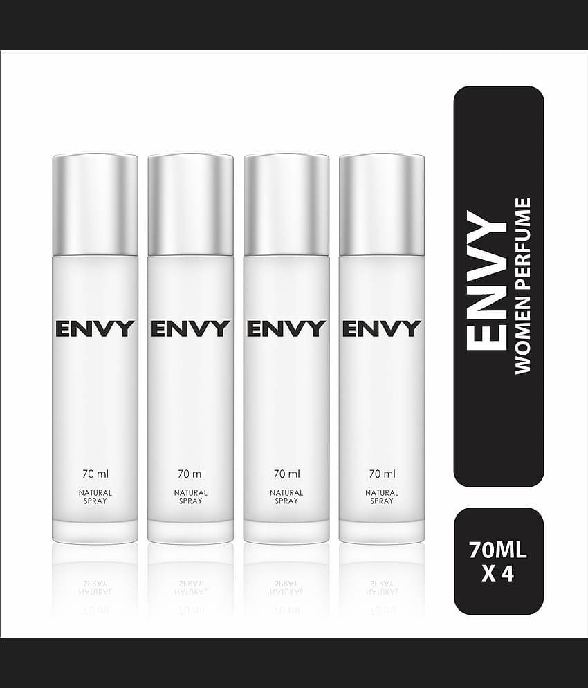 Envy Natural Spray Perfume Premium & Long Lasting Eau de Parfum - For Women 70 ml (Pack of 4)
