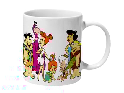 Multicolor Flintstones Family Ceramic Mug