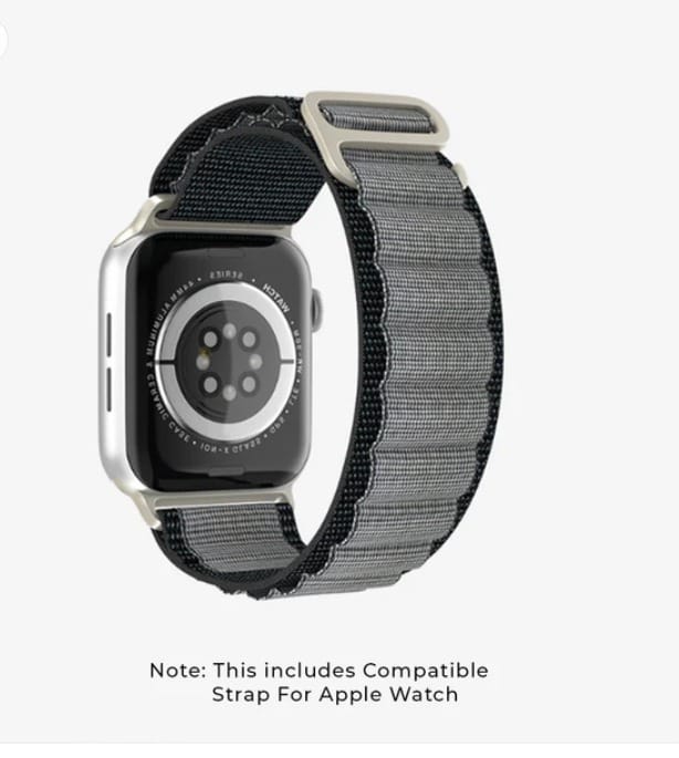 Paris - Signature Style Apple Watch Strap - Gray 49 MM