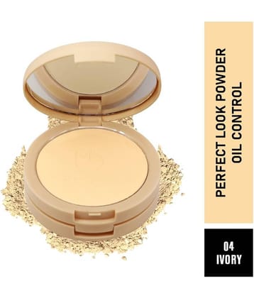 Mattlook Perfect look Powder 2 in 1 Formula Oil Control, Compact Pressed Powder + Base Concealer, Face Makeup, Light (20gm)