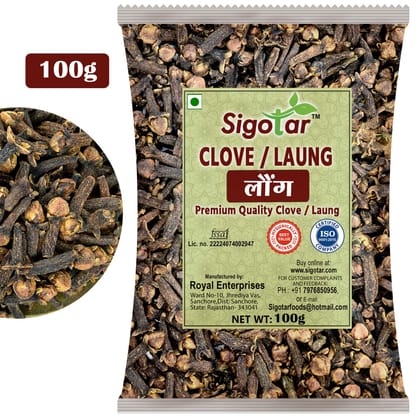 100g Superior Grade Whole Clove (Laung) with Rich Aroma and Handpicked