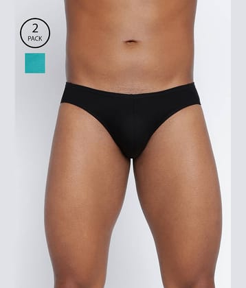 BASIICS By La Intimo Pack of 2 Cotton Blend Briefs For Men's ( Multi )