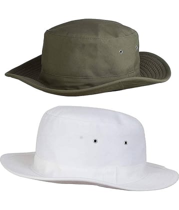 Zacharias Green Plain Cotton Hats