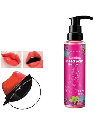 Beauty Taining Dead Skin Remover & AppleDesign Red Lipstick, Creamy Look for Girls/Women Combo of 2