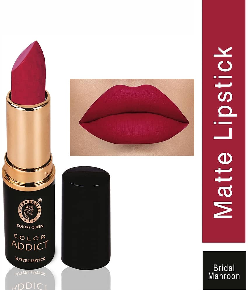 Colors Queen Color Addict Long Lasting Matte Lipstick (Shade - 07)