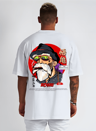 Master Roshi Oversized Premium Cotton T shirts-S