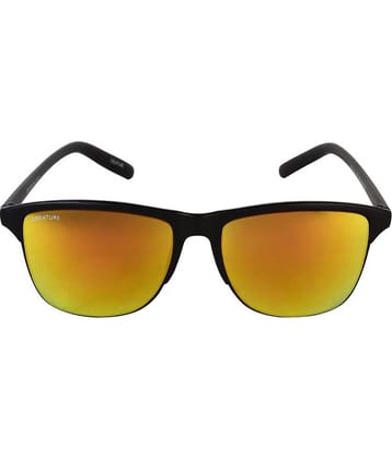 Creature - Black Rectangular Sunglasses ( Pack of 1 )