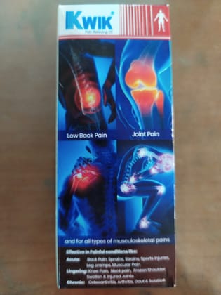 Kwik Pain relieving of Low back pain Shoulder pain Ozone Joint pain Nock pain 