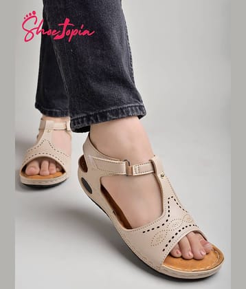 Shoetopia Tan Women's Sandal Heels