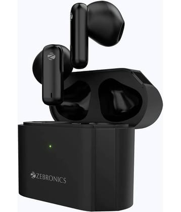 Zebronics Zeb-Glacier Bluetooth True Wireless (TWS) In Ear 7 Hours Playback Powerfull bass IPX5(Splash & Sweat Proof) Black