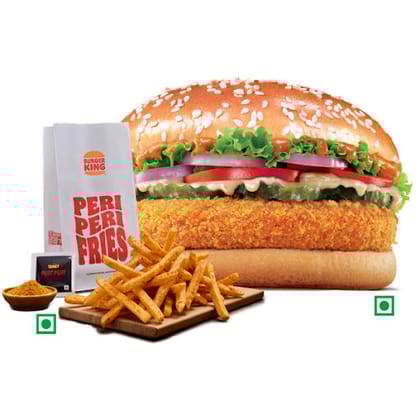 Original Whopper Veg+Peri Peri Fries(M).