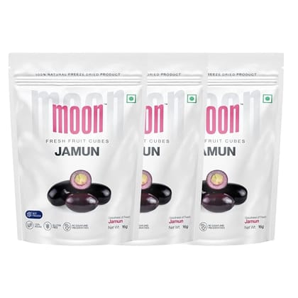Moon Freeze Dried Jamun Cube, 16 gm - Pack of 3