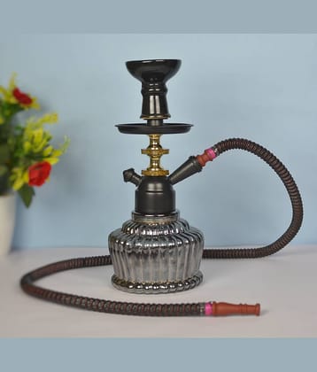 Fashion Bizz Black Color 9 inch Glass Hookah