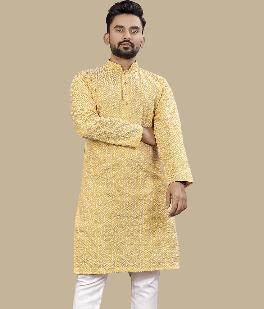 Balaji's Brown Silk Men's Regular Kurta ( Pack of 1 )