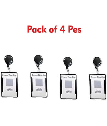 Dey's Plastic 4 ID Badge Holder ( pack of 4 )