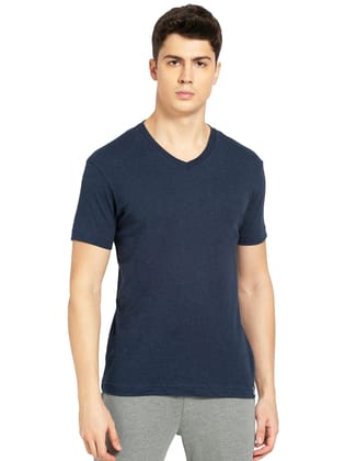 Jockey Men's Regular Fit V Neck Half Sleeved T-Shirt 2726_Ink Blue Melange_M Jockey Men's Regular Fit V Neck Half Sleeved T-Shirt 2726_Ink Blue Melange_M - Ink Blue Melange / M Jockey Men's Regular Fit V Neck Half Sleeved T-Shirt 2726_Ink Blue Melange_M Jockey Men's Regular Fit V Neck Half Sleeved T-Shirt 2726_Ink Blue Melange_M - Ink Blue Melange / M